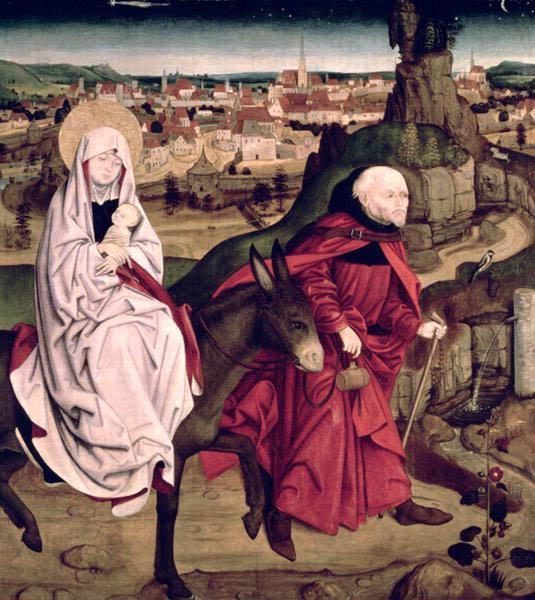 Master of the Schotten Altarpiece The Flight into Egypt, from the Schotten Altarpiece oil painting picture